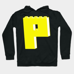 THE LETTER P, by Customize My Minifig Hoodie